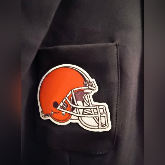 Veronica Beard x NFL Cleveland Browns Dickey Black Jacket No Hoodie US Size 12 - Picture 6 of 10